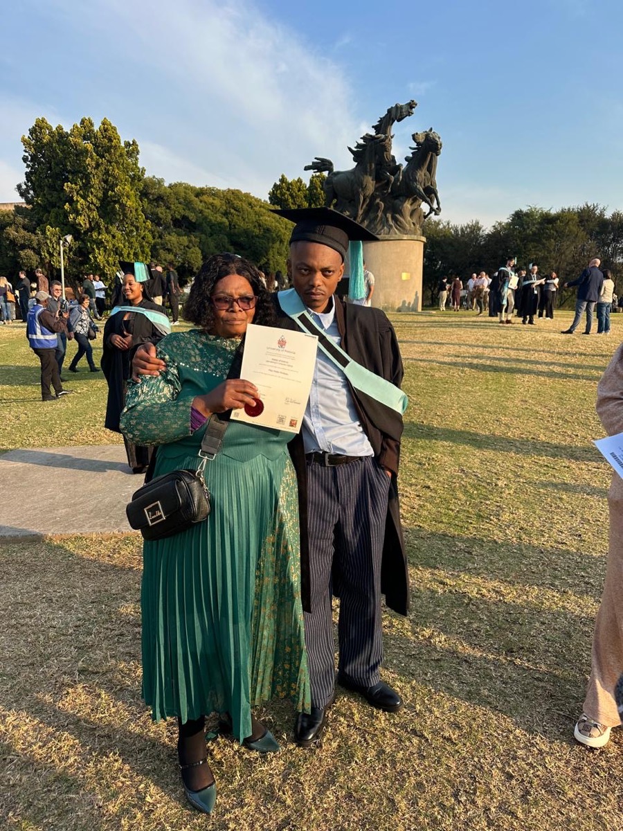 Pitso Khoboko at his graduation